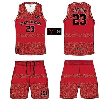 custom sublimation printing basketball uniforms 6JT29205