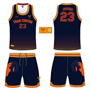 OEM design breathable polyester basketball uniform 6JT29198