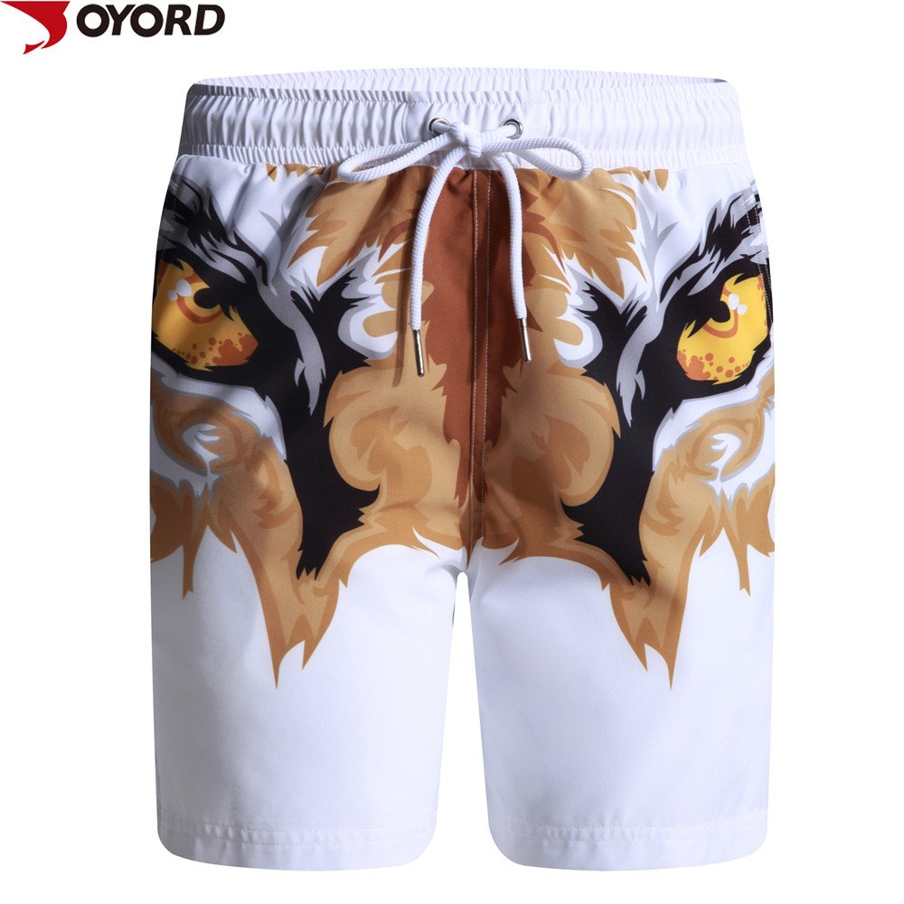 Custom high quality beach shorts,sublimated 100% polyester swimming trunks-M0104S2