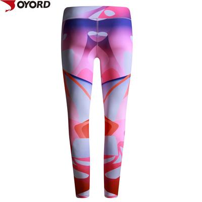 Polyester spandex yoga pants,private label fitness wear China factory-6JK09345