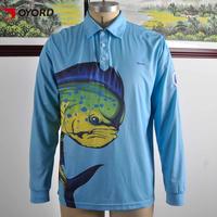 custom design long fishing shirts